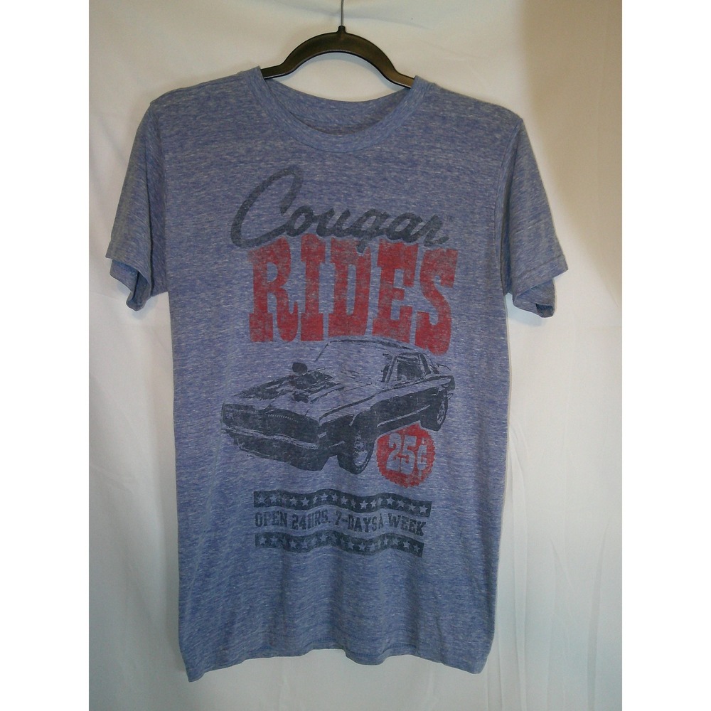 Ford Official Licensed Product Cougar Rides Graphic T Shirt Mens Small